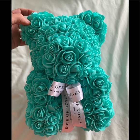 Other - Valentine’s Day Gift, Tiffany Blue Rose Bear, size Medium